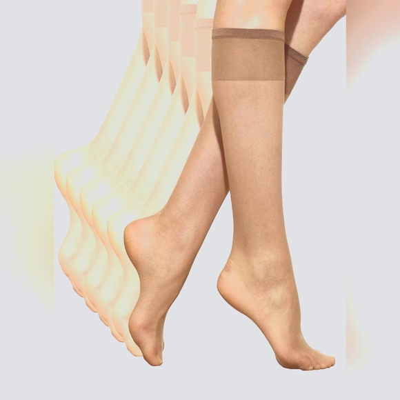 Silkies Ultra Energizing Knee Highs with Energizing support (pack of 6) - Picture 1 of 4